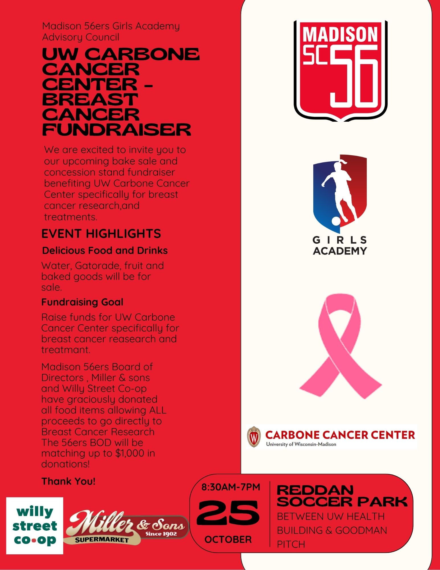 breast cancer fundraiser post